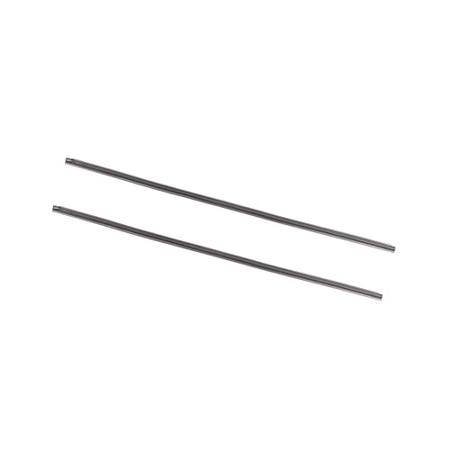 Hihaha 26inch and 24inch 8x10mm 3 Section Rubber Windshield Wiper Blade Refills for Car Black - Pack of 2 Durable Material