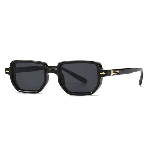 Lunettes de soleil rectangulaires pour flâner en terrasse avec style rétro
