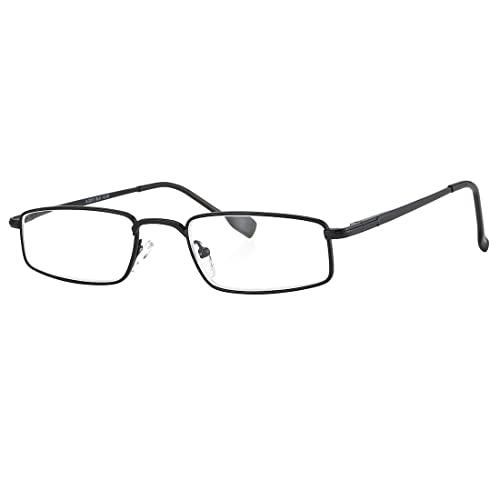 Image of Full Rim Rectangle Reading Glasses For Men and Women Anti reflection Scratch resistant reading glasses Powers from +0.75 to +3.50 k-2011