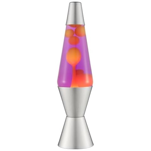 Lava Lamp 2125 with Yellow Wax and Purple Liquid Cover