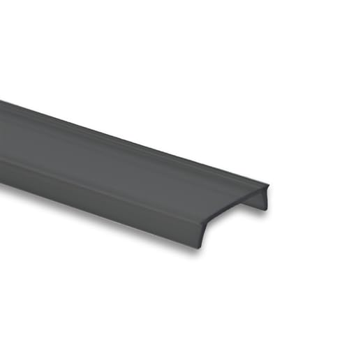 INNOVATE Difusor Perfil aluminio tira LED Montaje en superficie MINI 12 [2M - 2000mm x 17mm x 7mm Max 12mm ancho] Luces LED habitacion cocina salon