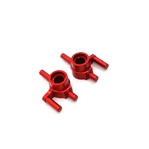 RC�X�e�A�����O�i�b�N�� For MINI Q 1/28 2Pcs ���^�����A�z�C�[���J�b�v RC�J�[ �I�t���[�h �g���b�N �ǐՎԗ��p�[�c �A�N�Z�T���[ �A�b�v�O���[�h �����p(Red)