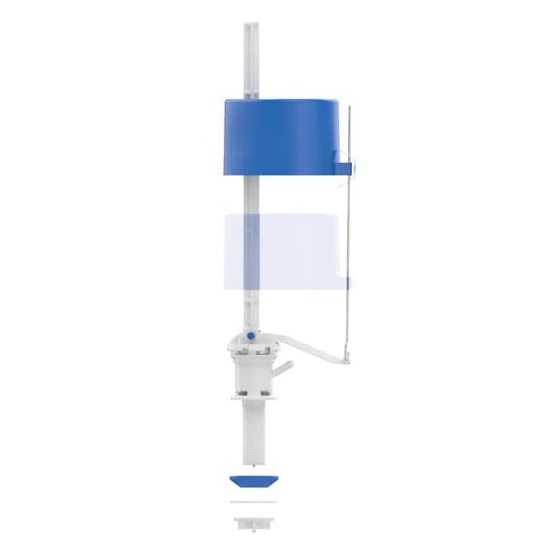 EasyDrain Neo - Válvula de llenado universal para tanque de inodoro, altura ajustable (12.6 a 16 pulgadas), filtro de agua integrado, acero inoxidable AISI 304 duradero