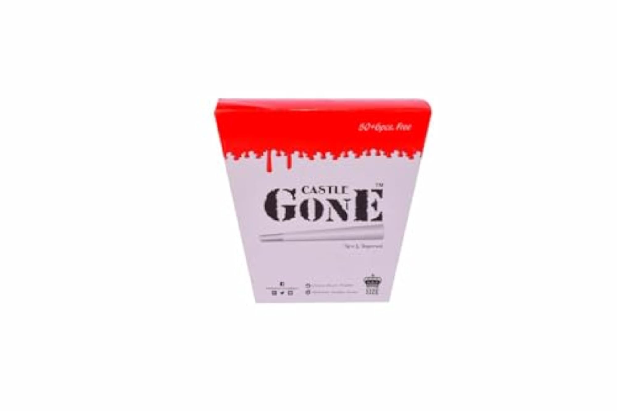 Castle Gone Rolling Paper Pre Rolled Cones, Pack of 56