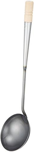 Endo Shoji ATY12002 Professional Chinese Ladle, Medium, 4.5 x 17.3 x 3.1 inches (11.4 x 44 x 8 cm), Iron, Made in Japan image 5