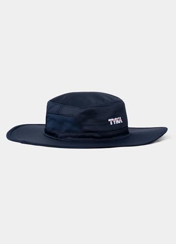 Image of TYKA Cricket Panama Stretch Hat | Wide Brim UV Sun Protection | Lightweight, Breathable & Sweat-Absorbent Towel Lining | Comfortable Headwear for Matches