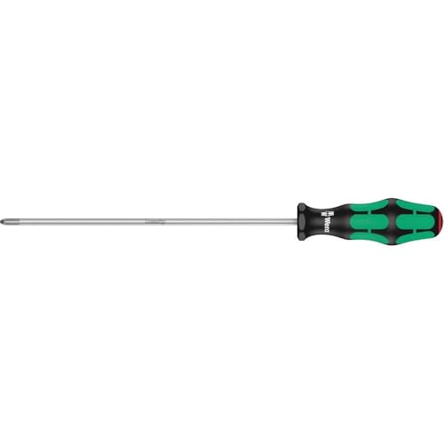 Wera 350 PH1 x 8in L Kraftform Plus Phillips screwdriver, PH1 x 8 in., Lasertip