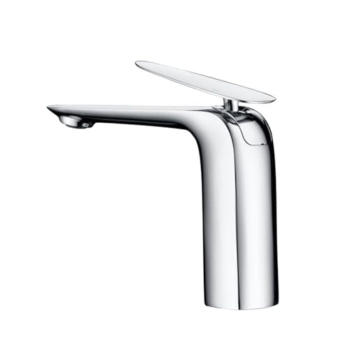Mitigeur de lavabo eau chaude froide robinet salle de bain laiton chromé