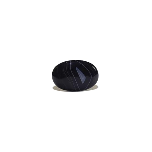 Agate du Botswana ovale 82,2 cts une pierre fine d'exception aux nuances rubanées élégantes
