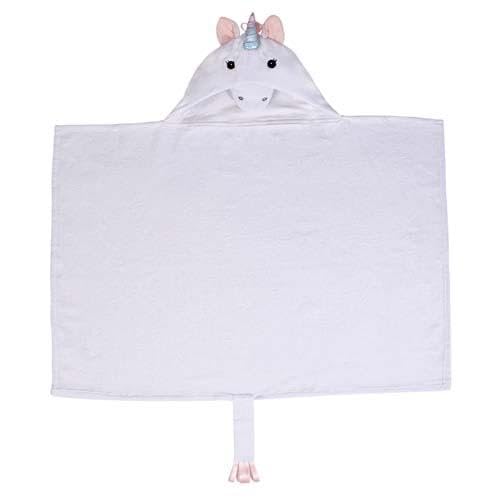 Image of Generic Hooded Bath Towel Unicorn Digo Hooded Towel Baby Bathrobe Baby Gift Boys Girls Towel Bath Celebration Gift Bathrobe Kids Cotton After Bath Towel Newborn, 24 Months, White