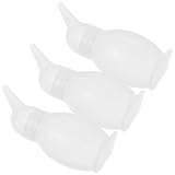 Hohopeti 3 Stück 3 Stück Nasensauger für Babys mit Silikon Ballonspritze Transparente Nasenreinigung für Neugeborene und Kleinkinder Manuell und Hygienisch
