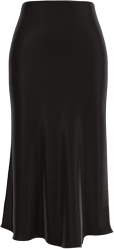 comefohome Rock Damen Schwarzer Midi Lang...