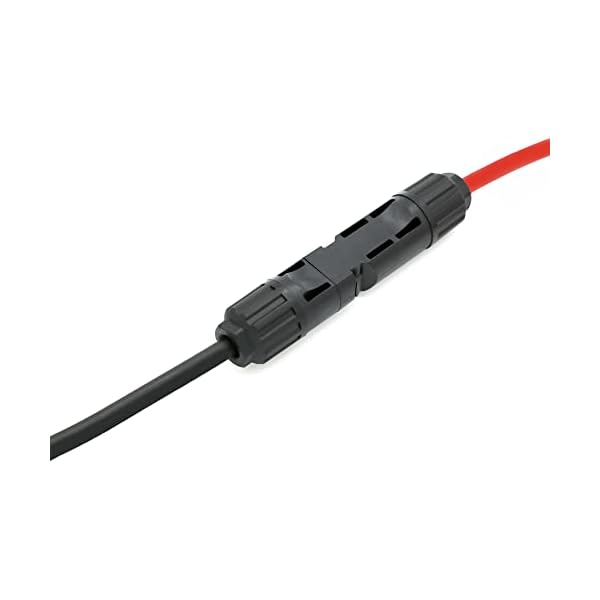 Solarkabel Verlängerungskabel mit MC4 beidseitig montiert Solarstecker Solarbuchse rot / schwarz Solar Kabel Stecker Verbinder – Bild 7