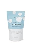 Kanjo Natural Epsom Salt - 100% Pure Magnesium Sulfate USP Bath Salt - Soak for Muscles, Feet & Joints - Unscented - 16oz Bag