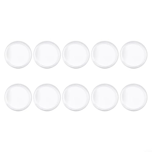 Cajas transparentes para monedas, 200 piezas, 32 mm diámetro interno miniatura 6