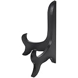 HAKIDZEL Holz Tellerständer 22 25cm Staffelei für Präsentation Schwarzer Ausstellungsständer für Teeblätter und Bilderrahmen Stabiler Dekoständer für Zuhause und Gastronomie