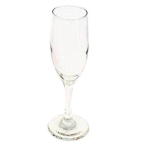 Set de 6 copas de champán misket, copas de cava elegantes, tallo fino, aptas para lavavajillas, fiestas, celebraciones 190 ml