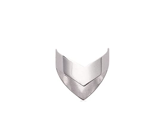 Bague jonc Zigzag femme argent massif 925 rhodié anneau large