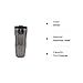 Starbucks Lucy Curvy Chrome Stainless Steel Tumbler 12oz Vacuum Thermos Cup - Silver