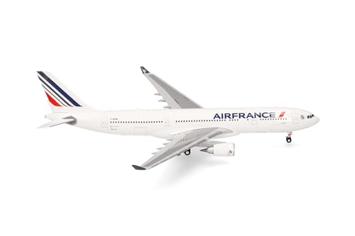 Herpa Maquette Avion Air France Airbus A330-200,echelle 1/200, Model, pièce de Collection, d'avion sans Support, Figurine Plastique