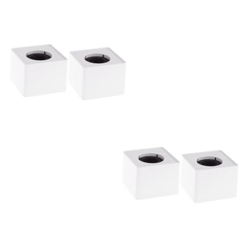 FAVOMOTO 2sets Mic Table Stand Abs Logo Flag Interview Mic Station PVC Board 2pcs*2