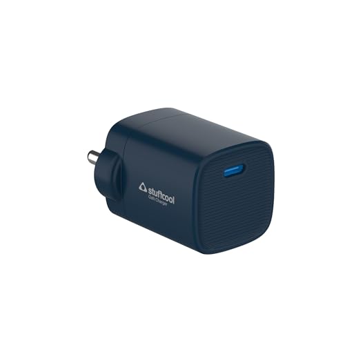 Image of Stuffcool Novus 25W Super Fast GaN Charger for Samsung, Pixel & iPhone Blue