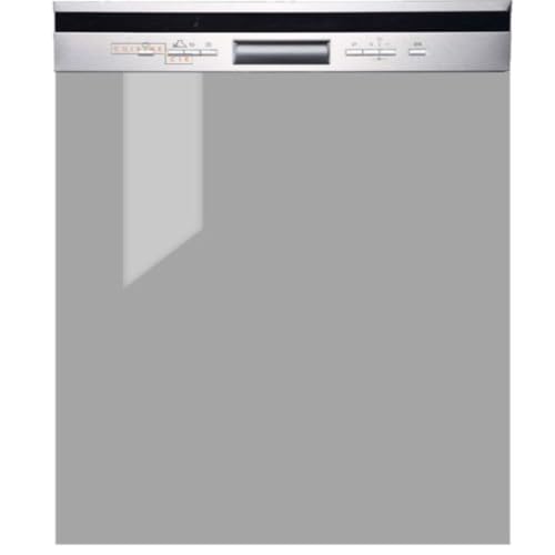 Cuisineandcie - Facade Lave Vaisselle Semi-intégrable Eco Gris Brillant L 60 cm, Habillage de Porte Lave Vaisselle EU avec Commandes à l'extérieur