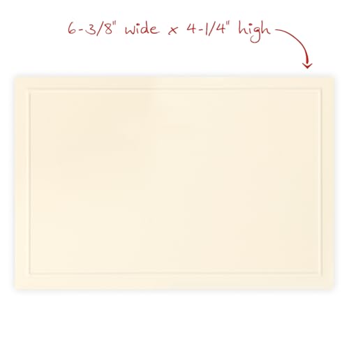 Image of The Gallery Collection, 15 Flat Single-Panel Blank Note Cards with Embossed Borders, Includes Sealfast Envelopes