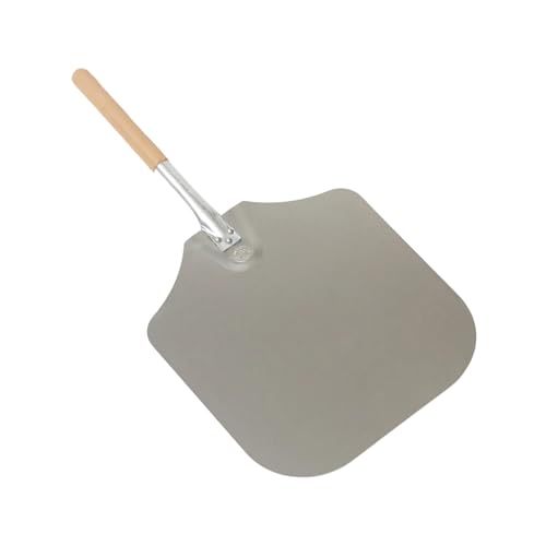 American Metalcraft 2814 28' Aluminum Pizza Peel with 12' Wood Handle, 14' x 16' Large Blade