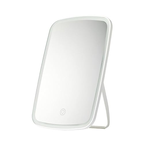 Miroir rechargeable et pliant avec éclairage pour bureau et maquillage - 2