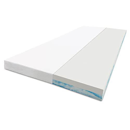 Mlily by Bestschlaf Matratzentopper Plus, hochwertiger Visko Topper mit Wendefunktion, atmungsaktive Matratzenauflage mit waschbarem Jaquard Bezug, OekoTex und CertiPUR Zertifiziert (80 x 190 x 7)