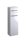 STABIL & LANGLEBIG (Deutscher Hersteller & Produktion): Spritzwasserabweisender Badschrank, die hochwertigen Schaniere gewährleisten einen langen Gebrauch.