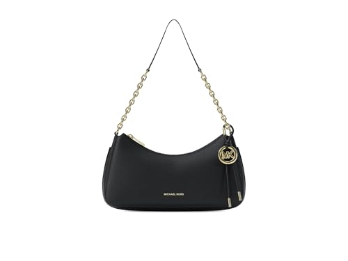 Michael Kors Nolita Medium Chain Pouchette Bag, Gold-Tone Hardware/Matte Pebbled