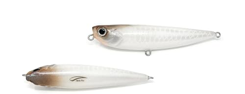 Leurre Salty Dog 100 blanc Marlin Blue de Porto Corsini pour la pêche en mer