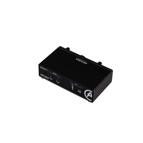 Arturia MiniFuse 1 - Compact USB Audio Interface with Creative Software for Recording, Production, Podcasting, Guitar - Black