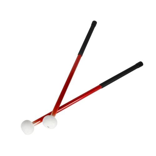 Baquetas para batería BESPORTBLE Natural de aleación de aluminio con punta de fieltro, para principiantes y práctica, color rojo miniatura 4