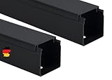 canaleta 20x12 2metros com divisória sistema x pial legrand Canaleta para cables de PVC, color negro
