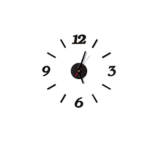 Grand miroir horloge murale 3D de conférence au design moderne haut de gamme