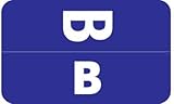 Doctor Stuff - File Folder Labels, Alphabet Letter B, Compatible with Smead Alpha-Z Acc/ACCS - SMAM Series Alpha Stickers Dark Blue, 1-5/8' x 1”, 100 Labels per Package