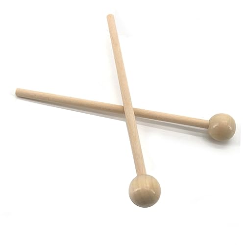 Baquetas de madera para batería con cabeza redonda, par x2 miniatura 7