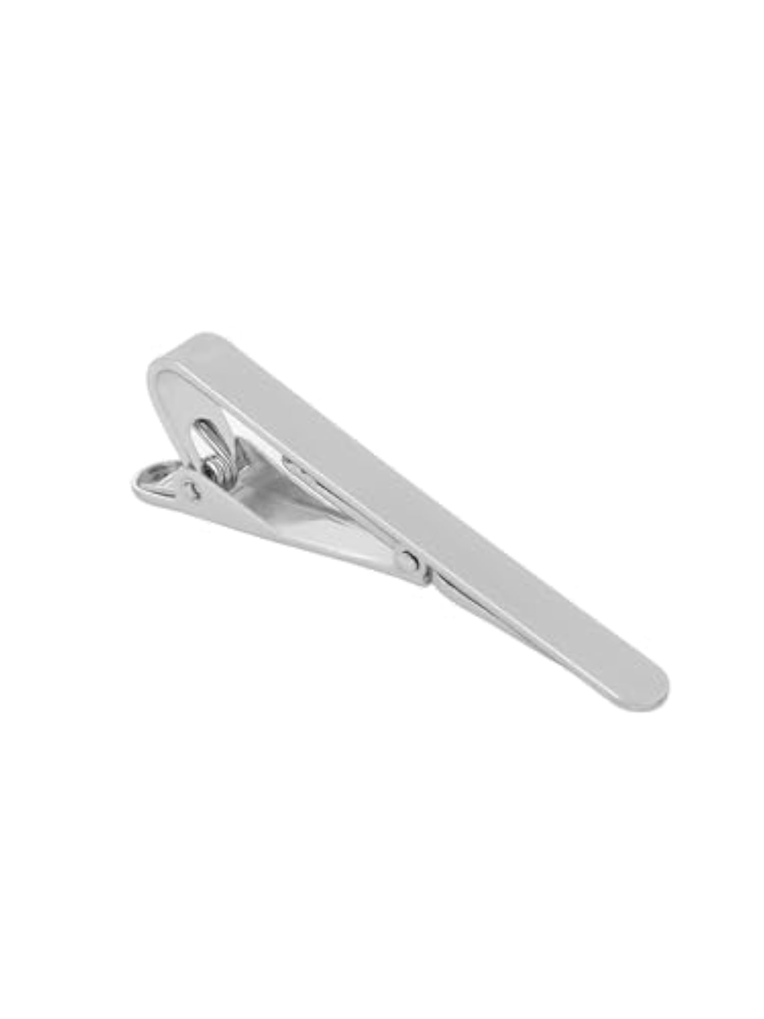 Sleek Matte Silver Rhodium Plated Tie Pin for Men and Boys