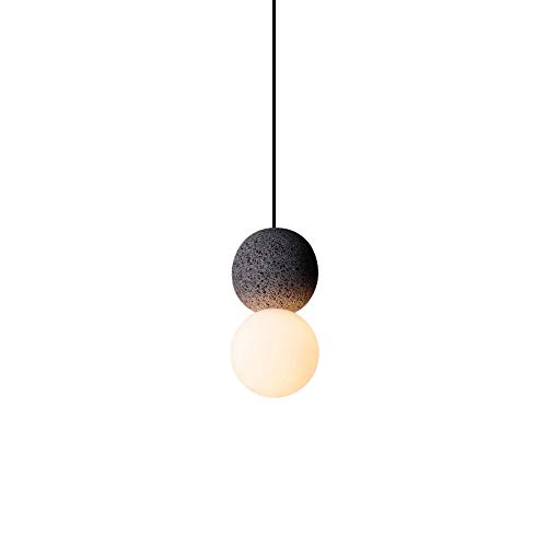 Lustre nordique simple magasin vêtements et café suspension lune ciment