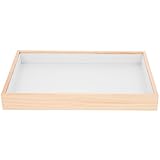 Artibetter Bandeja Organizadora Rectangular de Joyas en Cuero Pu para Pendientes y Anillos, Versátil para Uso Personal y Almacenamiento en Gabinetes