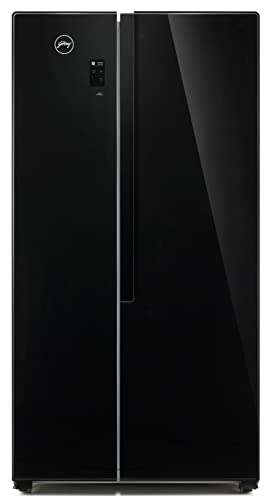Godrej 564 L Multi Air Flow System, With Advanced Controls Frost Free Side-By-Side Refrigerator(RS EONVELVET 579 RFD GL BK, Glass Black)