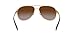 Oakley Women's Caveat Aviator Sunglasses,Polished Gold Frame/Dark Brown Gradient Lens,One Size