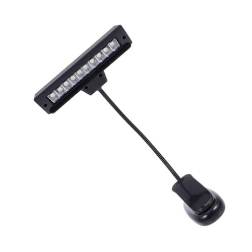 Toddmomy Rechargeable Music Stand Light Eye Protection Led Piano Lamp Clip on Reading Desk Light Portable Reading Lamp