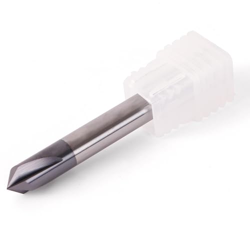 1PCS Chamfering Milling Cutter Alloy Carbide Metal Cutter CNC Endmill 60 90 120 Degree Coated 3 Flute Chamfer End Mills(5X50LX60R)