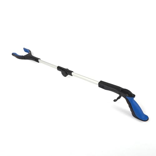 Industrial Grabber Tool Heavy Duty Pick Up Stick Hand Grip Reach Trash Picker, Blue