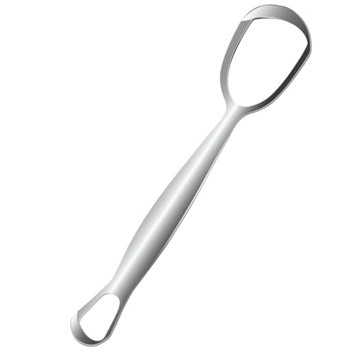 Biniveil Limpiador Lingual,Raspador De Lengua De Acero Inoxidable | Limpiador Diario En Forma De Abanico Reduce Mal Aliento Para Adultos Y Familias
