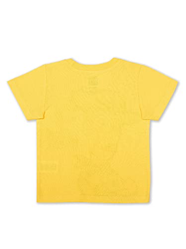 Disney Toy Story Woody, Buzz And Rex Boys’ Short Sleeve Shirt 4 Pack For Toddler And Little Kids - Yellow/Blue/Green/Grey #TOP6